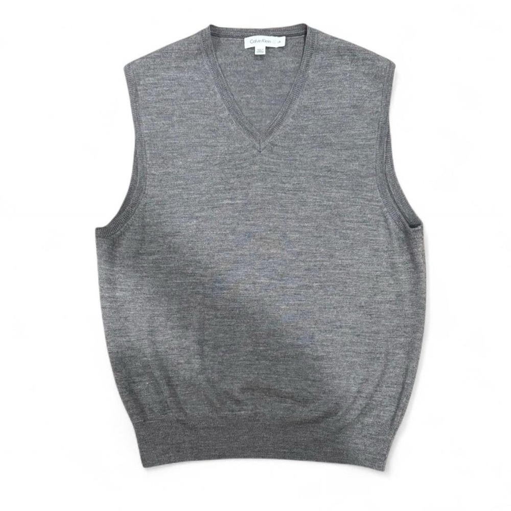 Calvin Klein Charcoal V-Neck Sweater Vest
